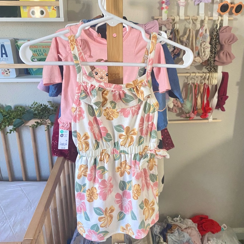Floral Sleeveless Romper
